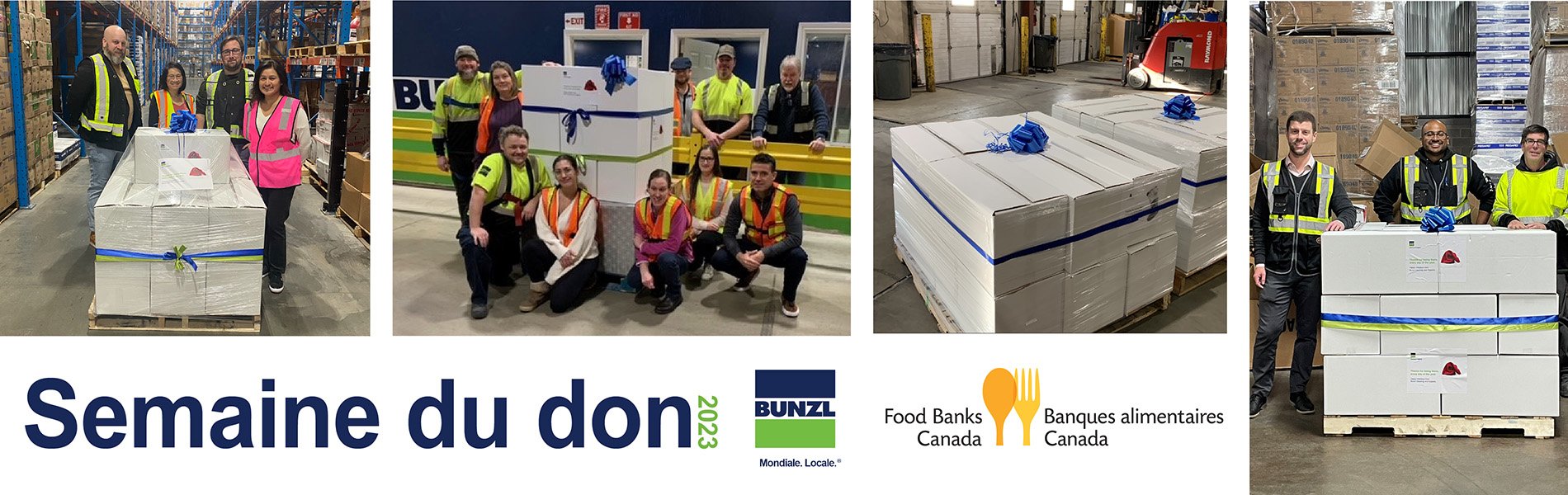 La Semaine annuelle de don de Bunzl Canada soutient les communautés locales